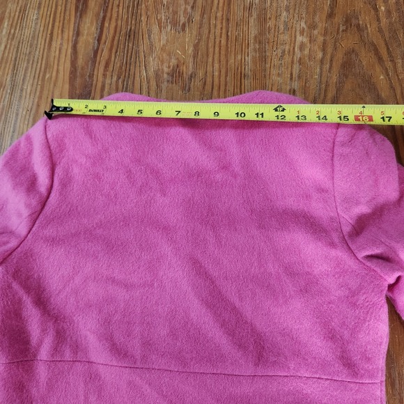 Boden Wool Mohair Imelda Coat Long Pale Pink Hidden Snap Closure Lined Sz Med 8 - Picture 8 of 12